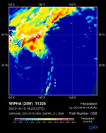 CAIバンド3反射率差分画像(差分=2013/08/10の反射率-2013/08/19の反射率)