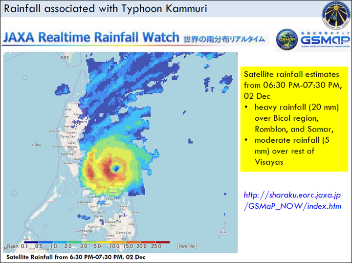 Manila Observatoryによるレポートの抜粋(データソース:Manila Observatory)