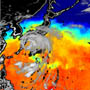 台風が過ぎ去った後　−低下する海面温度− サムネイル画像