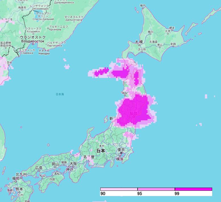 衛星データとシミュレーションの融合による東北地方豪雨被害の監視・予測 サムネイル画像